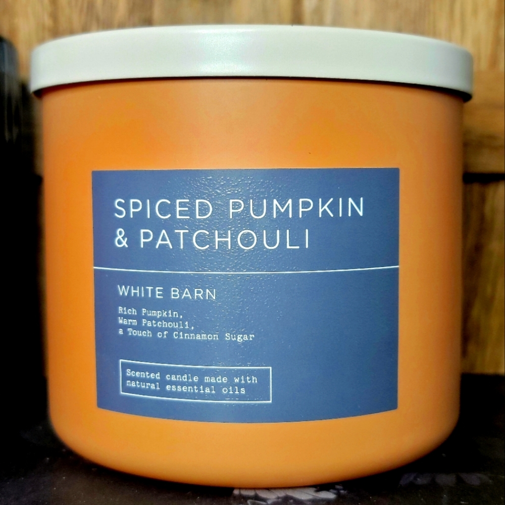 B&BW 🎃 Spiced Pumpkin & Patchouli 3-Wick Candle